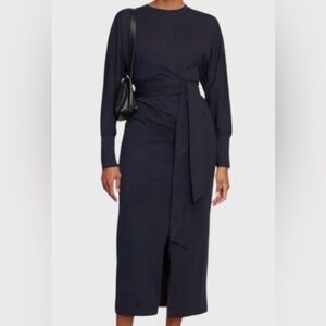 Modern Citizen Black Long-Sleeve Midi Dress